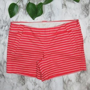 J. Crew Factory Shorts (red and white)